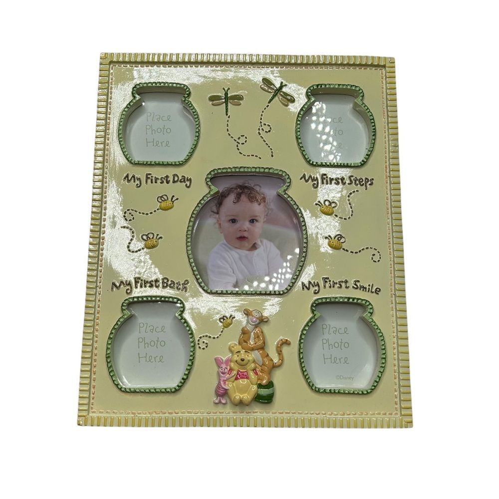 Vintage Disney Winnie the Pooh Baby Photo Frame my first tigger piglet